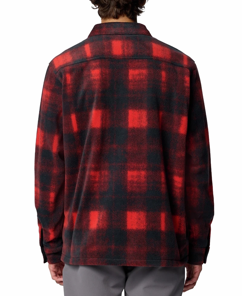 Columbia Men's Steens Mountain Ii Plaid Fleece Shirt Jacket