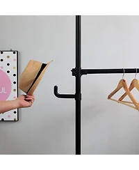 Slickblue Double Adjustable Clothing Rack for Hanging Clothes