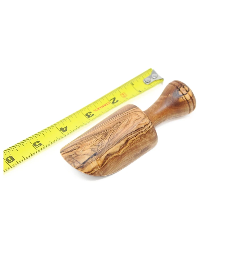 BeldiNest Olive Wood Bath Salt Scoops, Set of 2"