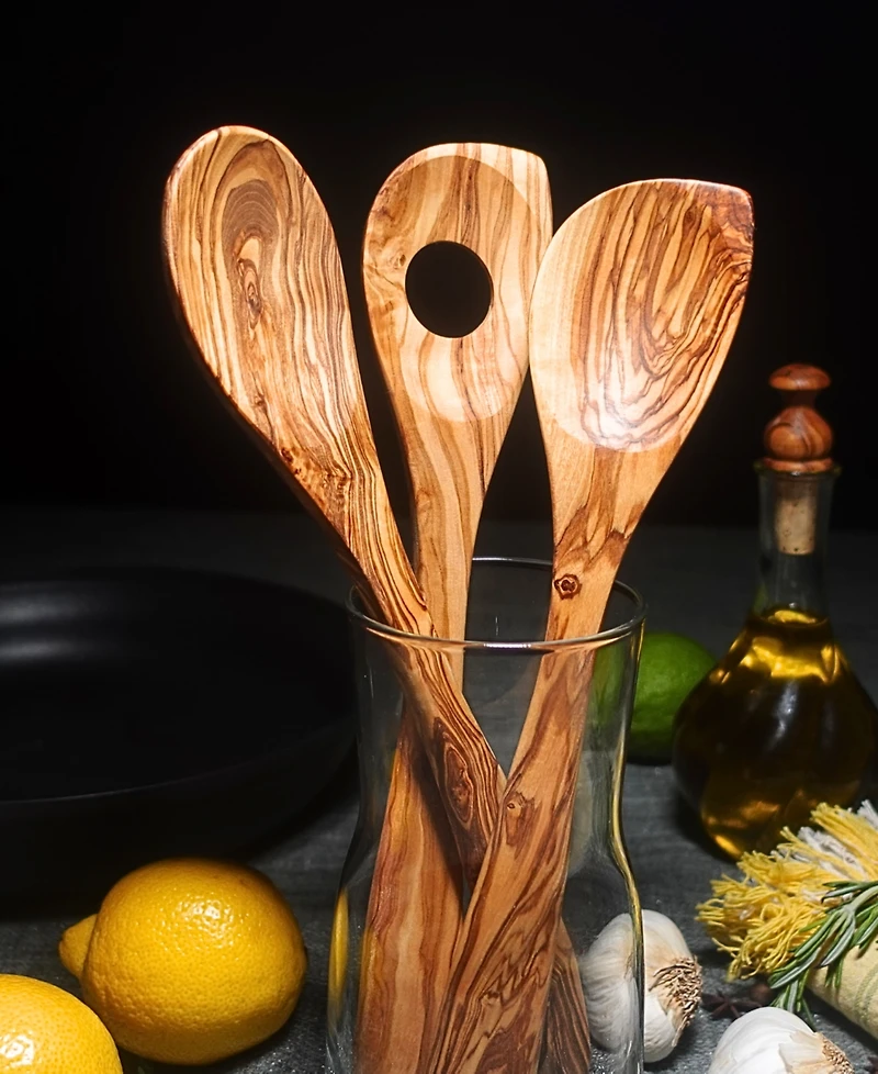 BeldiNest Olive Wood Spoons, Set of 3