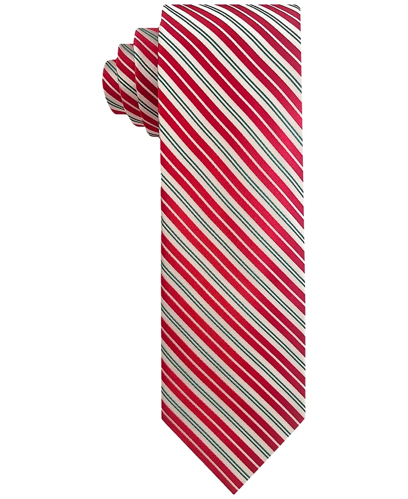 Men's Candy Cane Stripe Tie