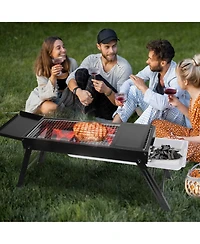 Slickblue Portable Bbq Griddle for Outdoor Cooking