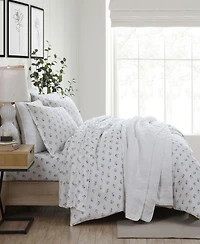 Stone Cottage Sketchy Ditsy Cotton Blue 3 Piece Duvet Cover Set-King