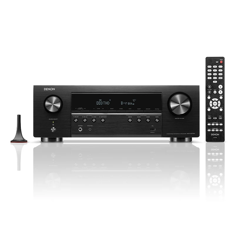 Denon Avr-S670H 5.2 Channel 8K Home Theater Receiver with Dolby TrueHD Audio, HDR10+, and Heos Built-In