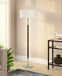 Hudson & Canal 61.5" Metal Simone 2-Light Floor Lamp