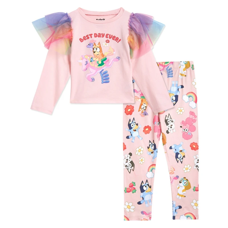 Bluey Girls T-Shirt and Leggings Outfit Set