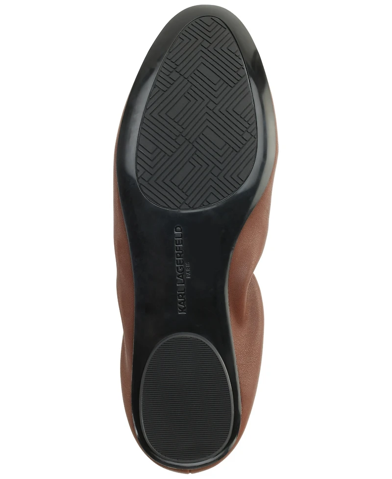 Karl Lagerfeld Paris Women's Velma Almond Toe Ballet Flats