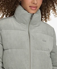 Levi's Women's Corduroy Bubble Puffer Jacket