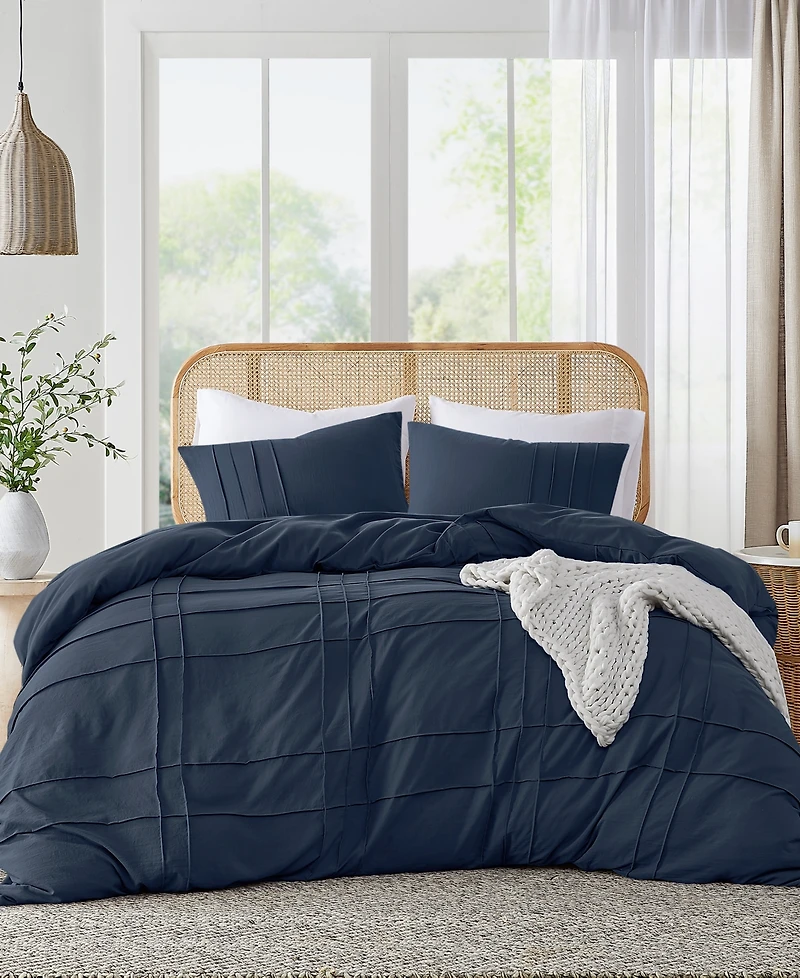 510 Design Porter Pleated 3-Pc. Duvet Cover Set