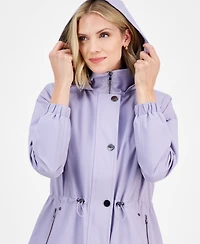 London Fog Women's Water-Resistant Hooded Anorak Coat