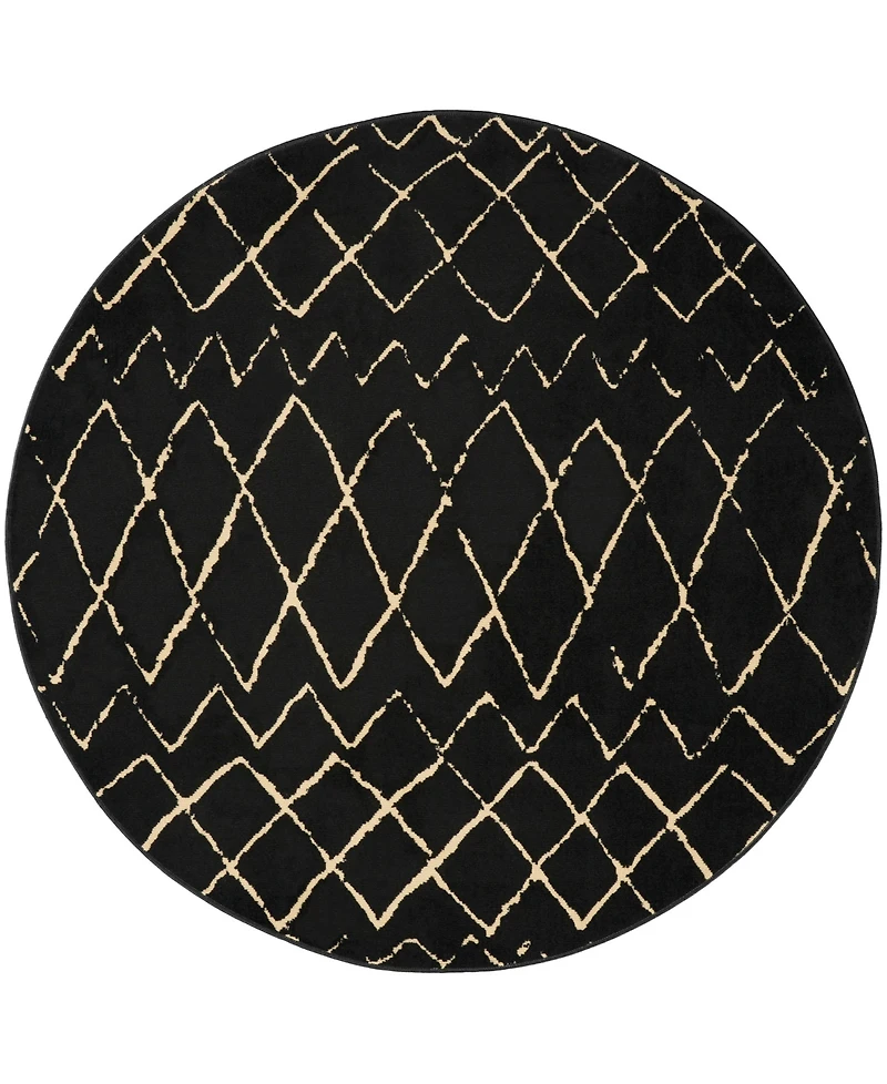 Nourison Home Grafix GRF04 5'3"x5'3" Round Area Rug