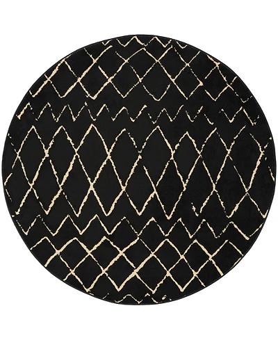 Nourison Home Grafix GRF04 5'3"x5'3" Round Area Rug