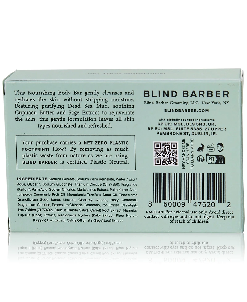 Blind Barber Nourishing Body Bar, 6 oz.