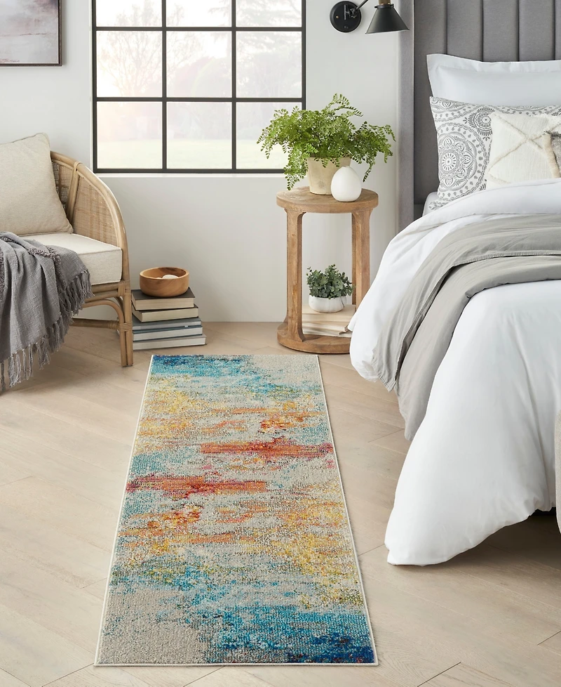 Nourison Home Celestial CES02 2'2"x7'6" Runner Area Rug