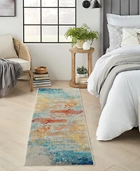 Nourison Home Celestial CES02 2'2"x7'6" Runner Area Rug
