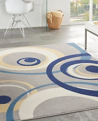 Nourison Home Grafix GRF21 5'3"x7'3" Area Rug