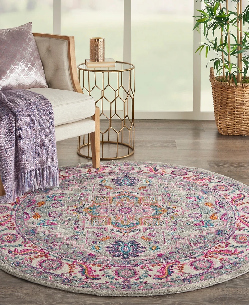 Nourison Home Passion PSN20 5'x5' Round Area Rug