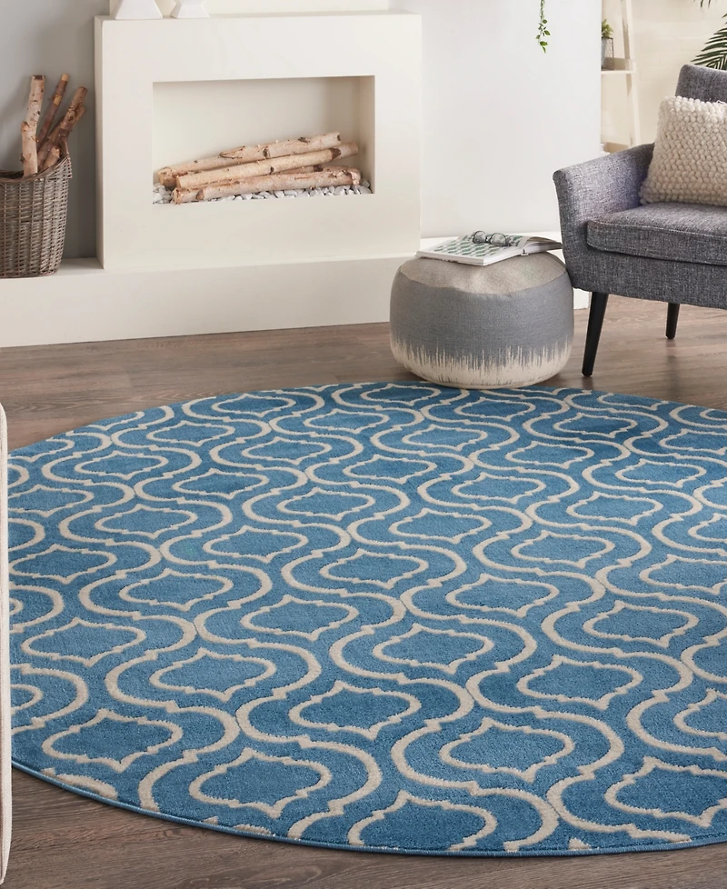 Nourison Home Jubilant JUB19 8'x8' Round Area Rug