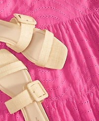 On 34th Womens Mini Dress Drop Earrings Strappy Flat Sandals Created For Macys