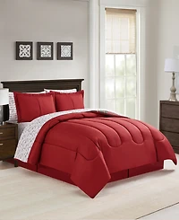 Sunham Holiday Script 8-Pc. Comforter Set, Exclusively at Macy's