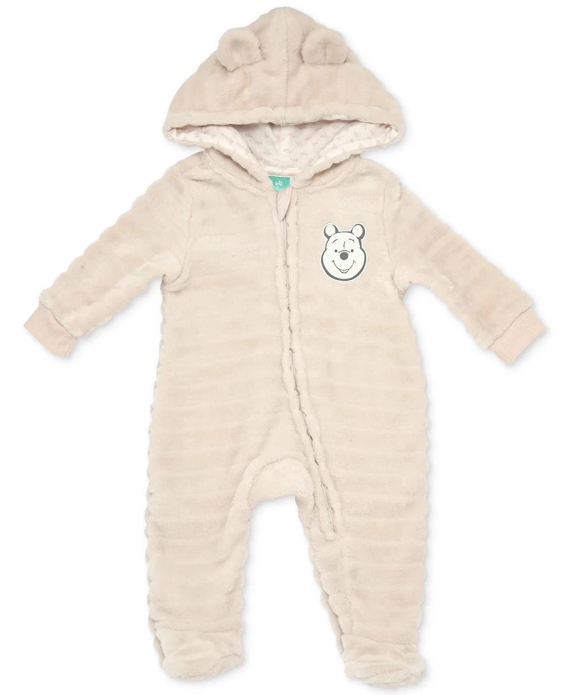 Disney Baby Winnie-the-Pooh Faux-Fur Footed Pram Coverall