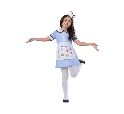 Dress Up America Kids Diner Waitress Costume Set