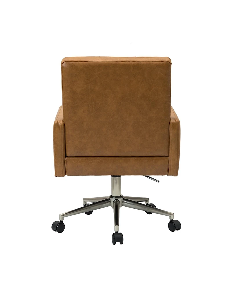 Hulala Home Mid-century Modern Height-Adjustable 360° Swivel Office Chair