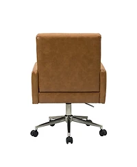 Hulala Home Mid-century Modern Height-Adjustable 360° Swivel Office Chair