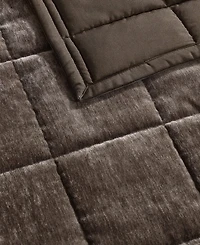 Vera Wang Chenille Box Solid 3-Pc. Quilt Set
