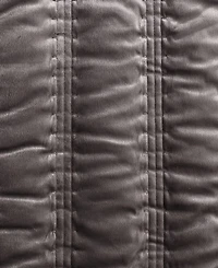 Closeout! Vera Wang Linear Stitch Velvet 3-Pc. Quilt Set