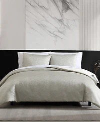 Closeout! Vera Wang Speckled Satin Weave 3-Pc. Duvet Cover Set