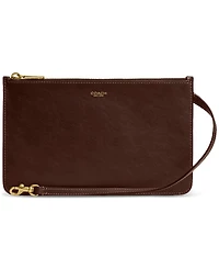 Coach Natural Grain Leather Small Zip Pouch