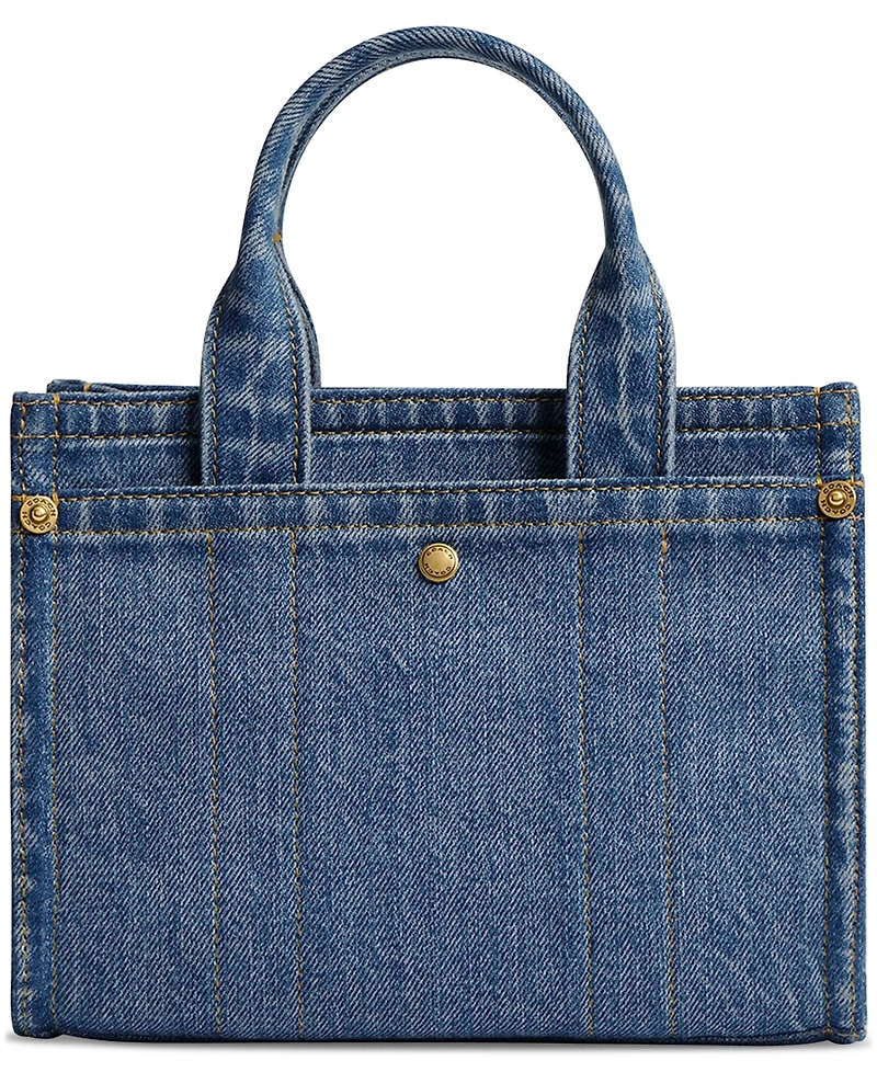 Coach Mini Denim Cargo Tote 20
