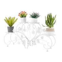 Unho Classic Art Metal Plant Stand Flower Pots Holder Rack Plant Garden Balcony Patio