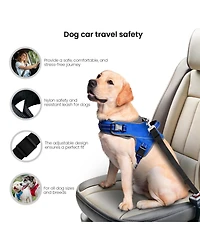 Co-Pilot Dog Seat Belt, Car Harness for Dogs, Adjustable Safety Leash Pet Seatbelt, Durable, Made of Nylon