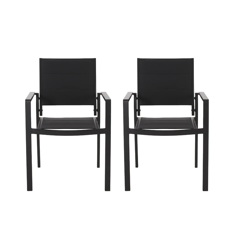 Streamdale Modern Aluminum Mesh Dining Chairs (Indoors/Outdoors)