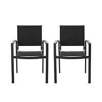Streamdale Modern Aluminum Mesh Dining Chairs (Indoors/Outdoors)