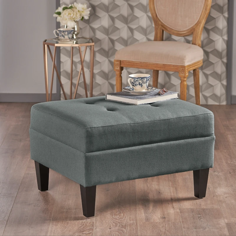 Streamdale Plush Ottoman with Birch Legs Comfort, Style, and Durability