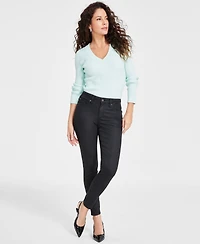 I.n.c. International Concepts Women's Mid-Rise Coated Skinny Jeans, Exclusively at Macy's