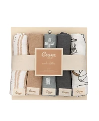 Crane Baby Infants Ezra Woodland Animal Wash Cloth, 5-Pc. Set