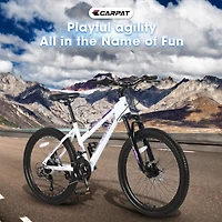 Streamdale 24" Girls' Mountain Bike with 21 Speeds and Disc Brakes