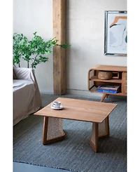 Streamdale Furniture 27.6x27.6x13.8" Teak Coffee Table