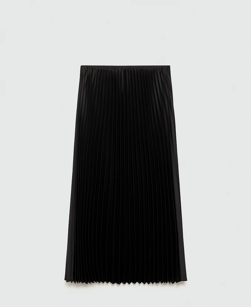 Mango Women's Pleated Long Skirt