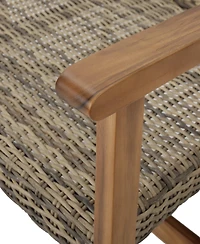 Streamdale Hampton Wood + Wicker Loveseat