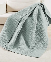 Levtex Melange Stitch Stitching Quilted Throw
