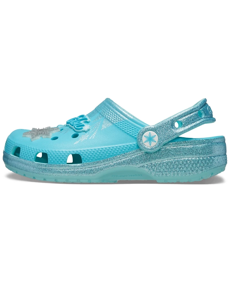 Crocs x Frozen Little Girls Elsa Classic Clogs from Finish Line