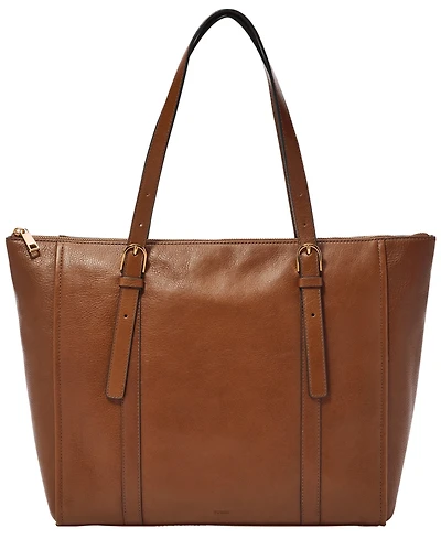 Fossil Carlie Leather Tote Bag