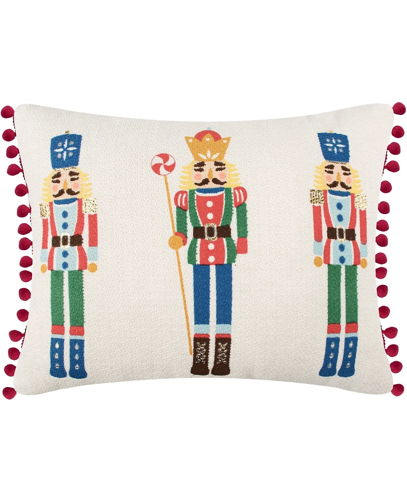 Levtex Nutcracker Printed Decorative Pillow, 14" x 18"
