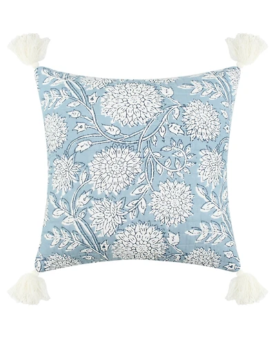 Levtex Adare Floral Print Quilted Decorative Pillow, 18" x 18"