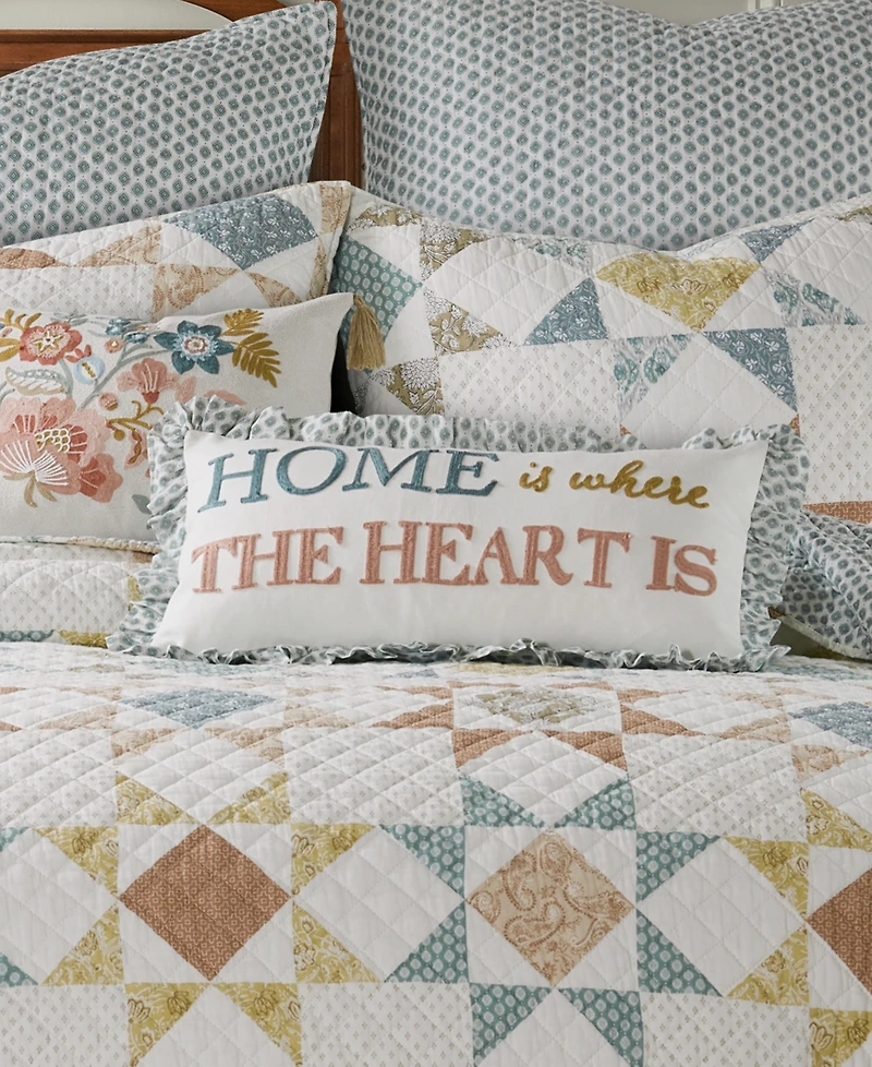 Levtex Lottie Ruffle Decorative Pillow, 12" x 24"